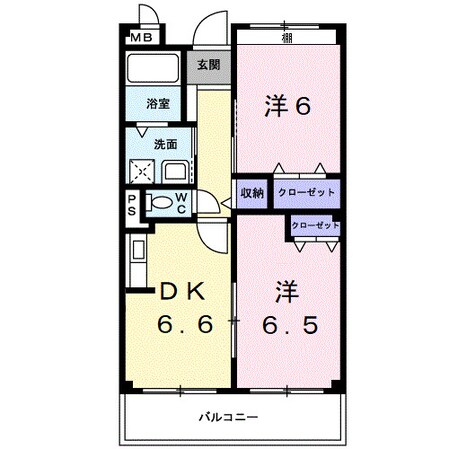 スマイルコーポ西乃庄の物件間取画像